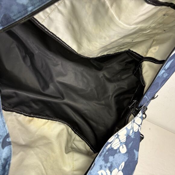 LL Bean Blue Hawaiian Hibiscus Travel Vacation Weekender Duffle Bag 22” Large - Picture 2 of 15